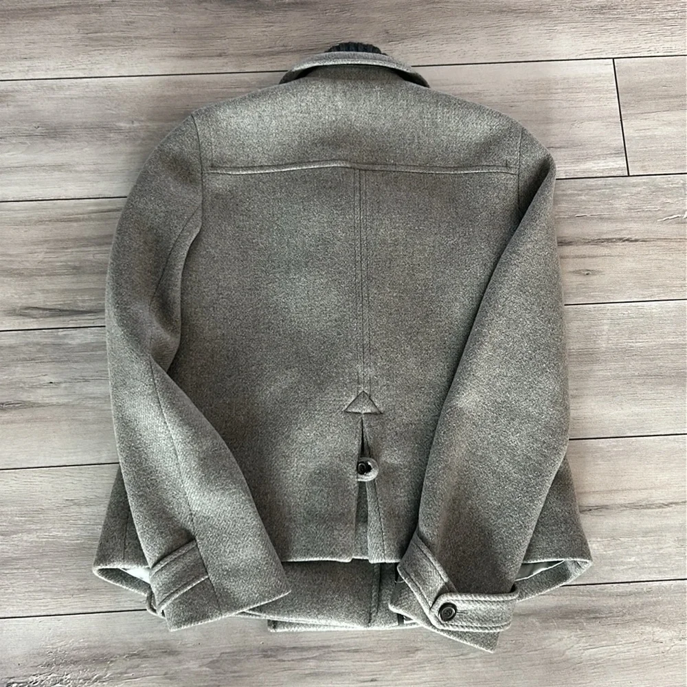 J Crew Stadium cloth by Nello Gori size 6 wool blend jacket gray - Picture 13 of 13